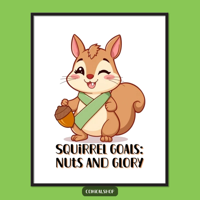 Add a touch of woodland whimsy to your decor with this Free Printable squirrel art. This Print at Home design features a cheerful squirrel ready to brighten your space.