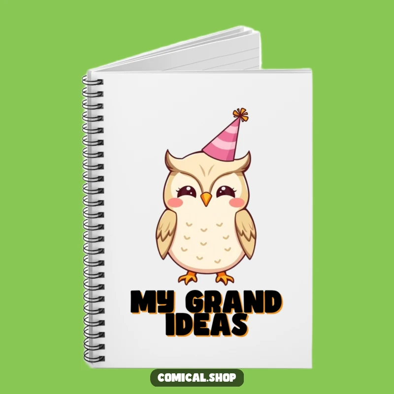 Funny Owl Party Notebook - Cheerful Hooting Journal, Great Funny Gift