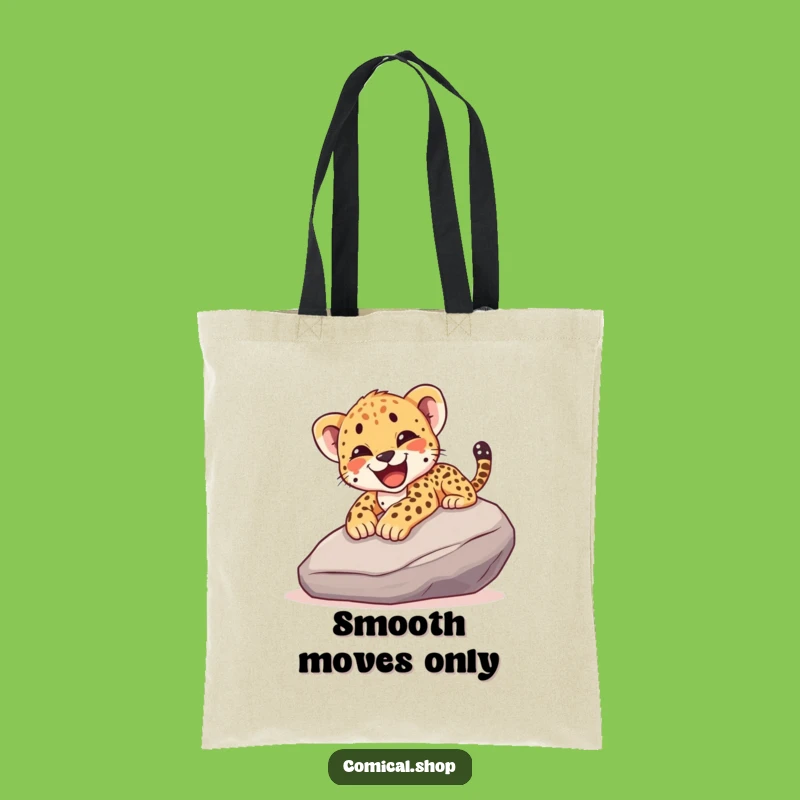 Funny Cheetah Cub Slide Tote Bag - Carry Your Fun, Ideal Gift